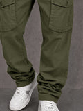 Casual 100% Cotton Wide-Leg Pants