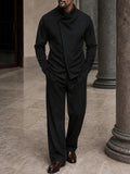 Contemporary Soft Stand Collar Matching Set