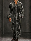Old Money Comfort Loose Velvet Matching Set
