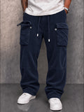 Casual Relaxed Fit Corduroy Cargo Pants