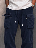 Casual Relaxed Fit Corduroy Cargo Pants