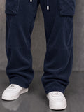 Casual Relaxed Fit Corduroy Cargo Pants