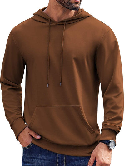 Casual Classic Versatile Hoodie (US Only) Hoodies coofandy Brown S 