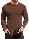 Classic Versatile Slim Fit Sweater (US Only) Sweater coofandy Brown S 