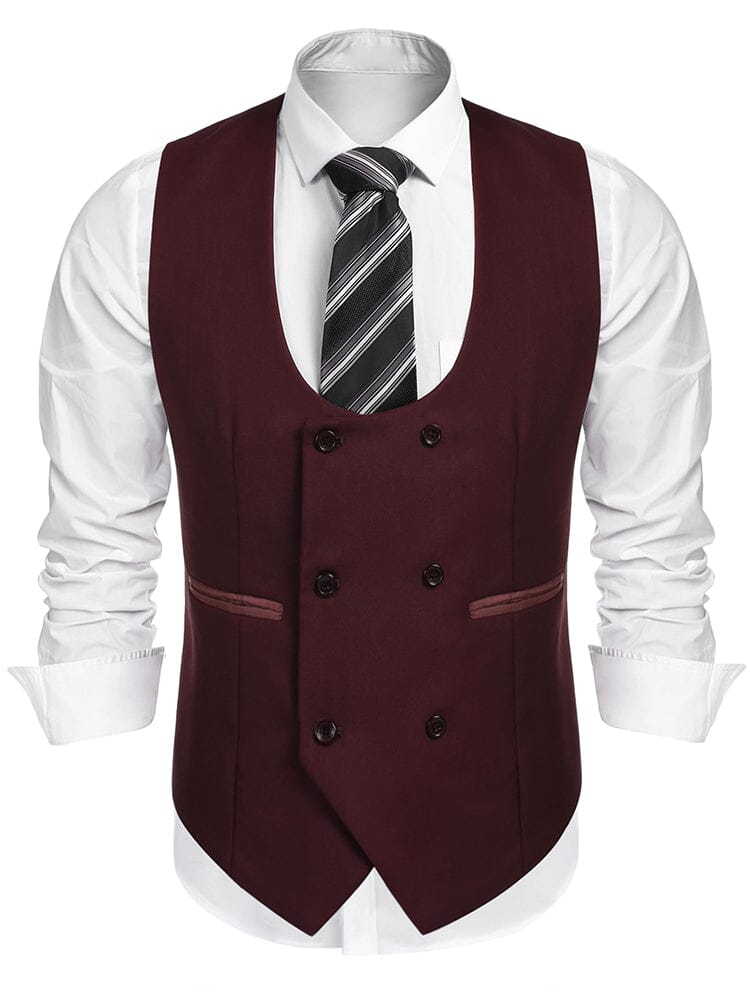 Double Breasted Dress Vest (US Only) – COOFANDY