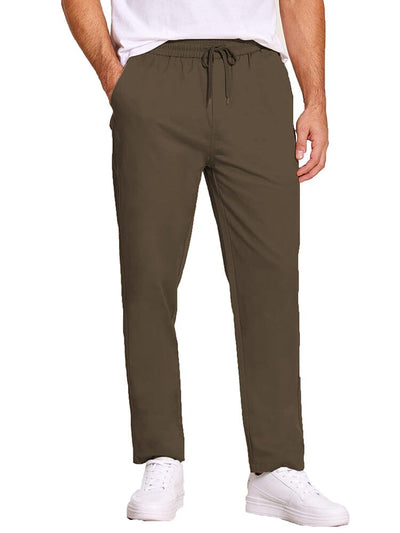Classic Simple Relaxed Pants (US Local) Pants coofandy Brown S 