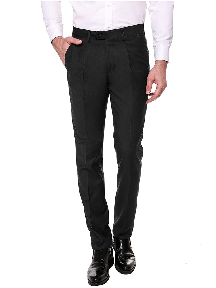 classic fit dress pants Charcoal Italian Pleated Super 150's Jerry Lacy Fine Clothing way stretch that moves with you in every direction and resists wrinkles Mens Dress Pants Relaxed Fit