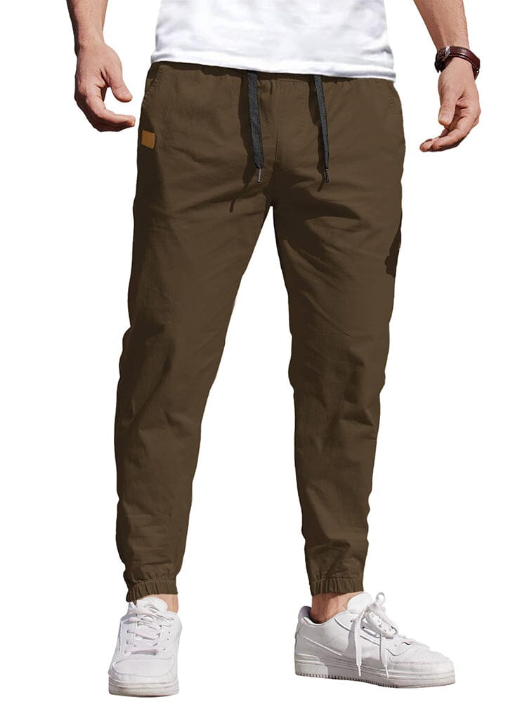 Casual Cargo Jogger Pants (US Only) Pants coofandy Brown S 
