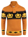 Casual Knitted Pullover Sweater (US Only) Sweater coofandy Orange S 
