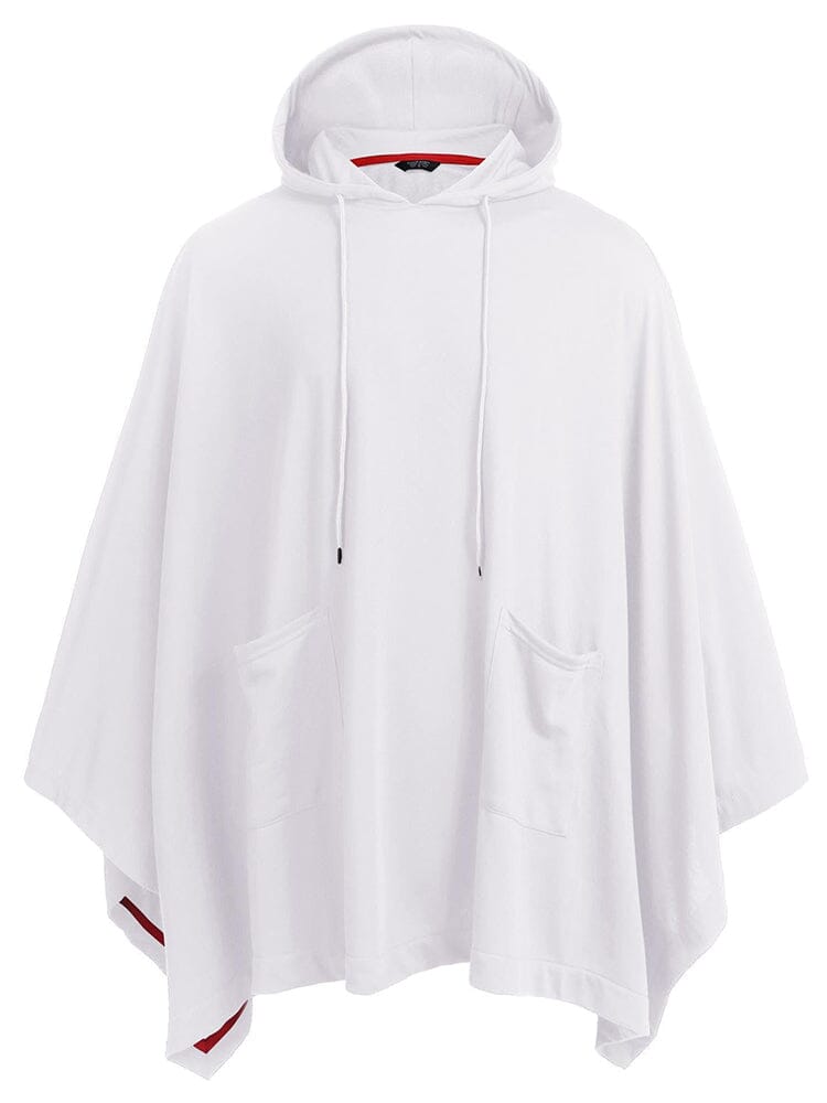 Casual Hooded Poncho Cape (US Only) Cape coofandy White S 