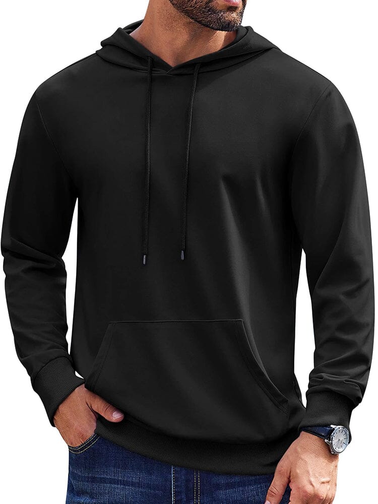 Casual Classic Versatile Hoodie (US Only) Hoodies coofandy Black S 