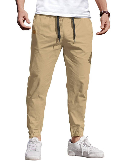 Casual Cargo Jogger Pants (US Only) Pants coofandy Khaki S 