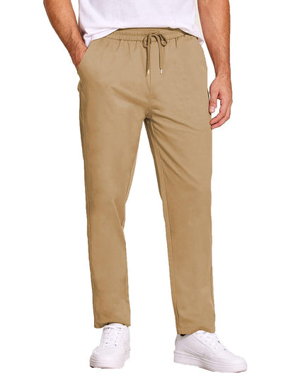 Classic Simple Relaxed Pants (US Local) Pants coofandy Khaki S 