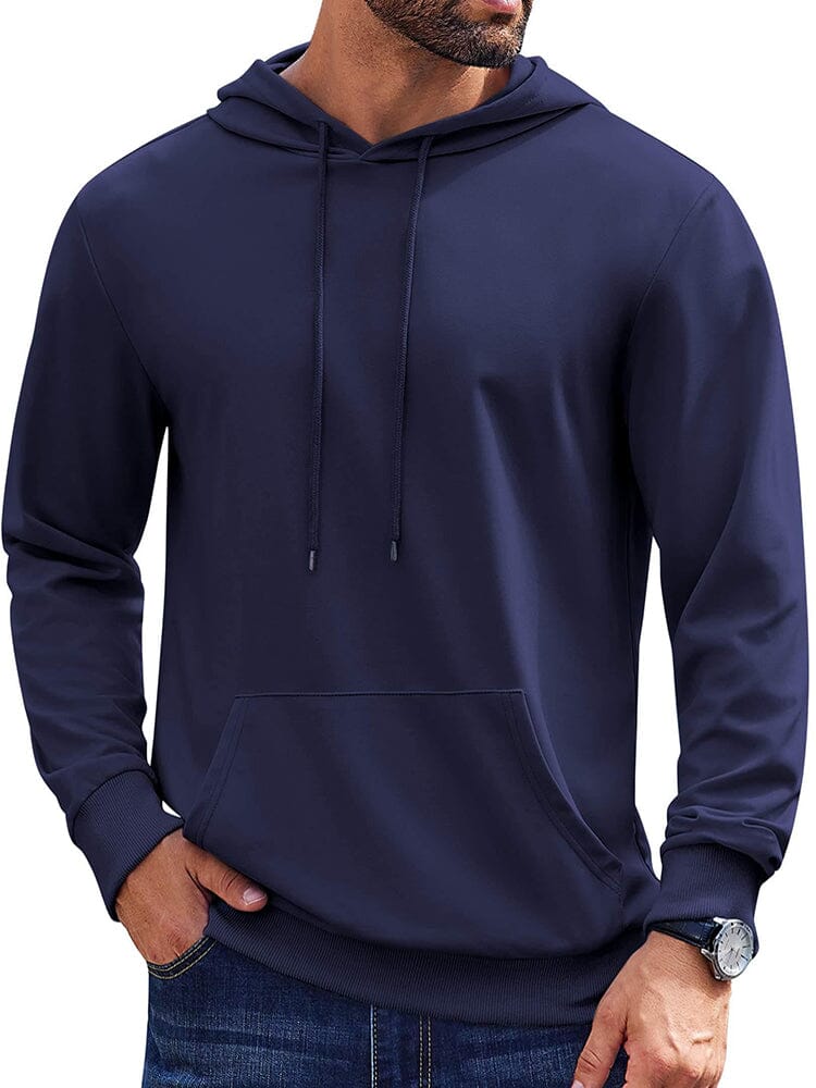 Casual Classic Versatile Hoodie (US Only) Hoodies coofandy Navy Blue S 