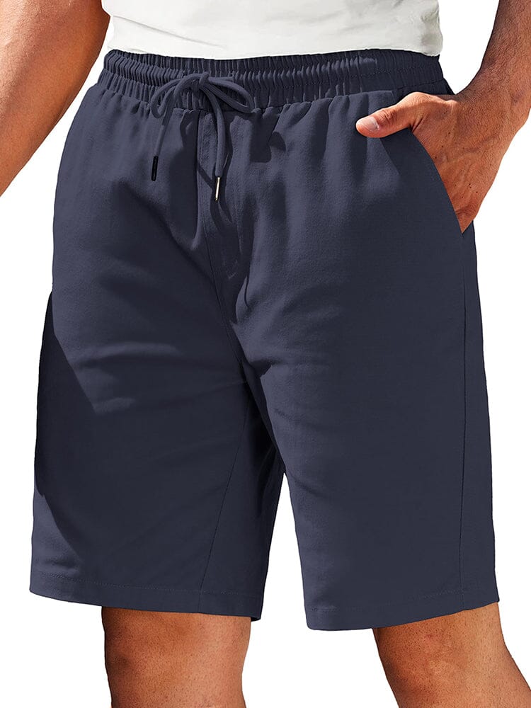 Classic Athleisure Comfy Shorts (US Only) Shorts coofandy Navy Blue S 