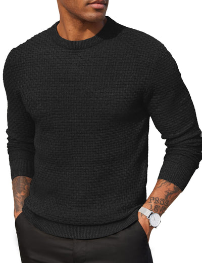 Classic Leisure Versatile Sweater Sweater coofandy Black S 