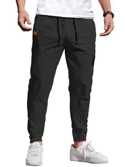 Casual Cargo Jogger Pants (US Only) Pants coofandy Black S 