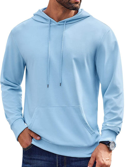 Casual Classic Versatile Hoodie (US Only) Hoodies coofandy Light Blue S 