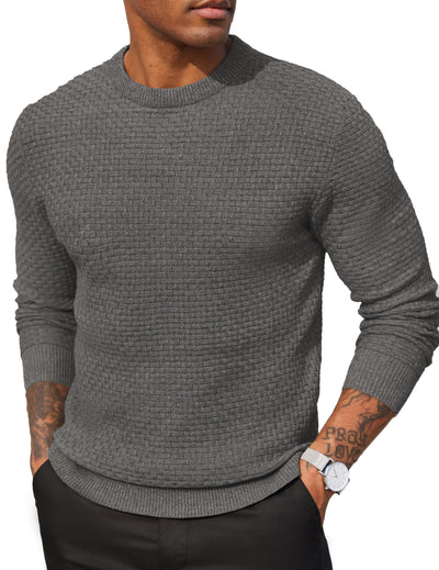 Classic Leisure Versatile Sweater Sweater coofandy Dark Grey S 