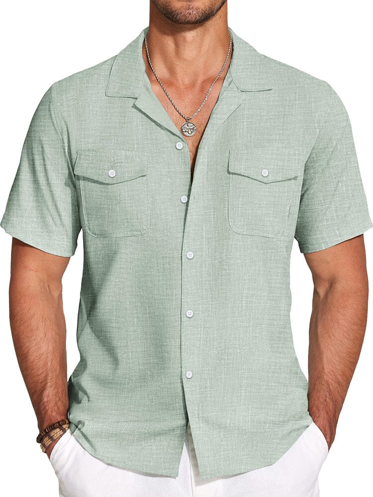 summer dress shirts COOFANDY Mens Short Sleeve Button Down Casual Untucked Business Casual Shirt The textured diamond weave visual interest to the soft Women's Mini Dress Shirt Dress