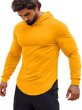 Workout Muscle Fit Cotton Blend Hoodie (US Only) Hoodies Coofandy&