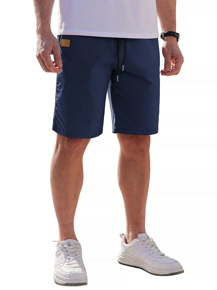 Classic Leisure Stretchy Shorts (US Only) Shorts coofandy Navy Blue 32 