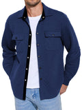 Casual Lightweight Quilted Jacket (US Only) Jackets coofandy Navy Blue S 