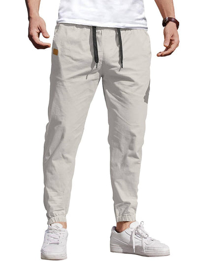 Casual Cargo Jogger Pants (US Only) Pants coofandy Light Grey S 
