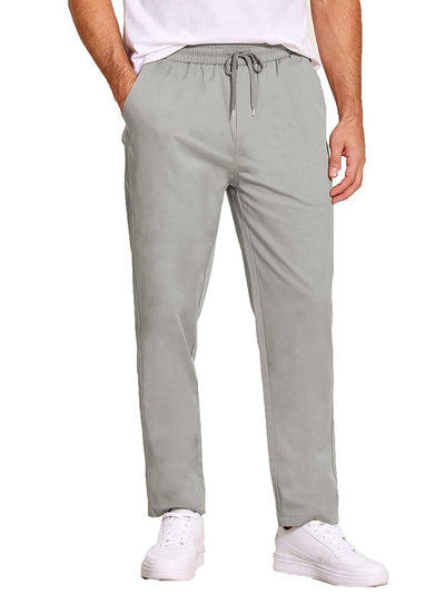 Classic Simple Relaxed Pants (US Local) Pants coofandy Light Grey S 