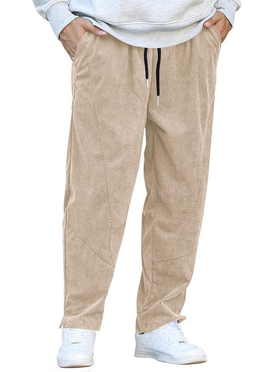 Casual Corduroy Harem Pants (US Only) Pants coofandy Light Khaki S 
