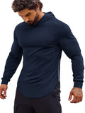 Workout Muscle Fit Cotton Blend Hoodie (US Only) Hoodies Coofandy&