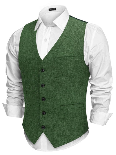 Formal Slim Fit Suit Vest (US Only) Vest coofandy Green S 