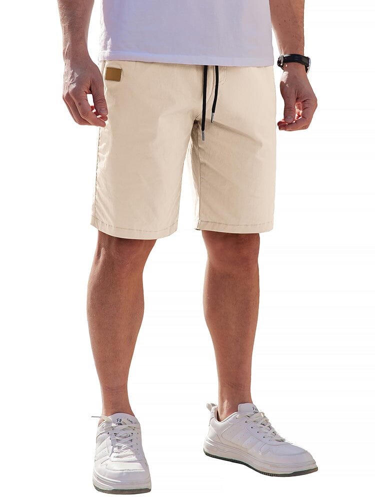 Classic Leisure Stretchy Shorts (US Only) Shorts coofandy Beige 32 