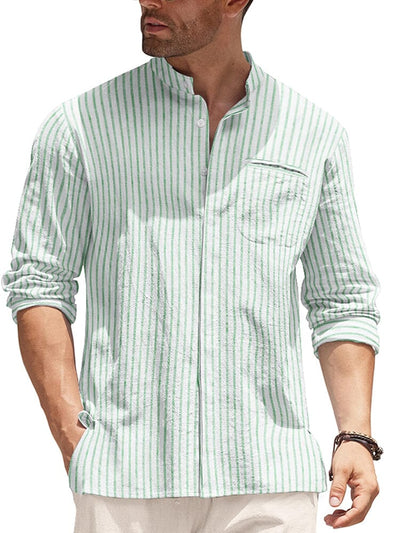 Classic fit Long Sleeve Cotton Shirt (US Only) Shirts coofandy PAT4 S 