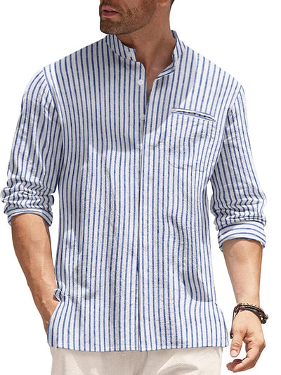 Classic fit Long Sleeve Cotton Shirt (US Only) Shirts coofandy PAT6 S 