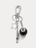 Goth Table Ball Pendant Keyring Bag Jeans Chain