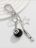 Goth Table Ball Pendant Keyring Bag Jeans Chain