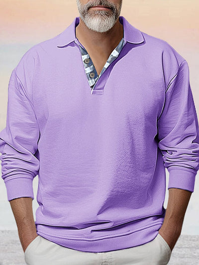 Casual Soft Athleisure Sweatshirt Hoodies coofandy Purple M 