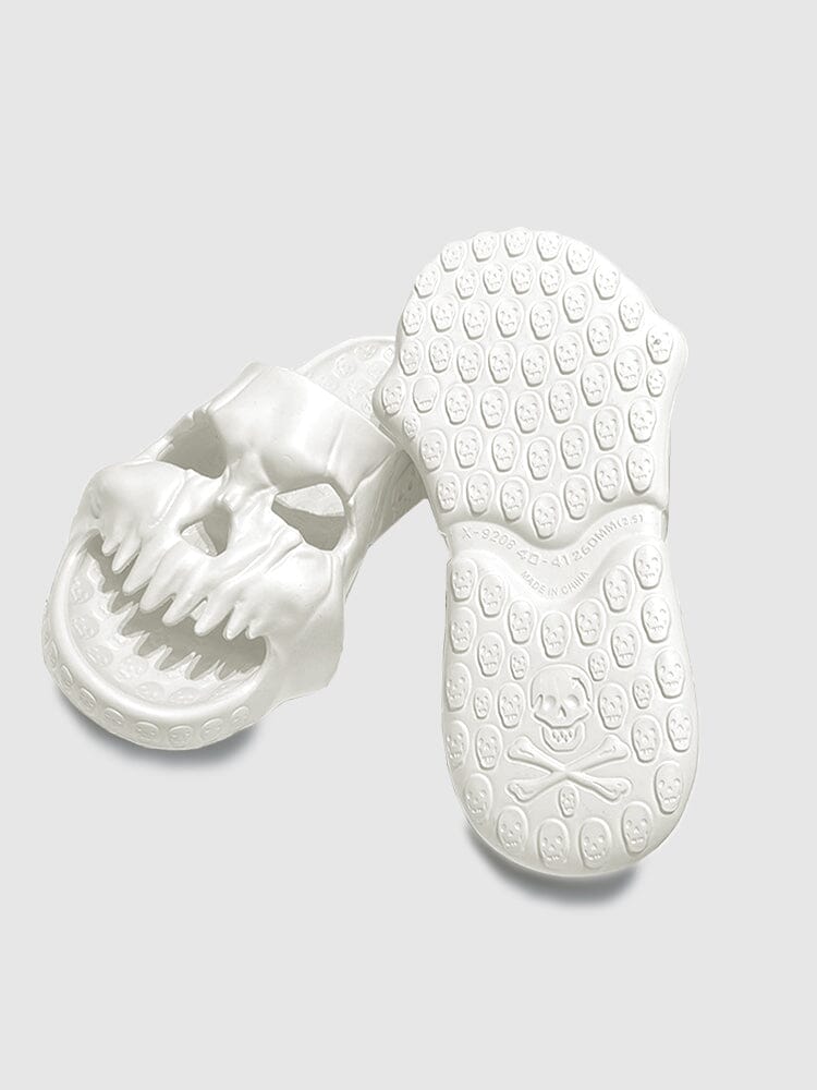 Cozy Skeleton Shaped Non-Slip Slippers Slippers coofandy White S (US 4-5) 