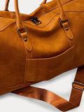 Durable Leather Duffle Bag Accessories coofandy 