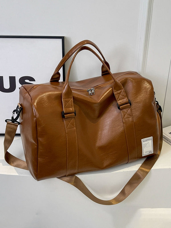 Large Capacity PU Leather Travel Bag