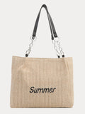 Large Capacity Woven Straw Tote Bag