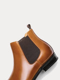 Retro Leather Chelsea Boots Slip-On Ankle Boots