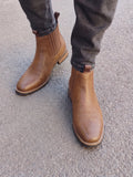 Vintage Embroidered Western Chelsea Boots