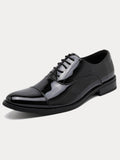 Patent Leather Cap Toe Oxford Dress Shoes