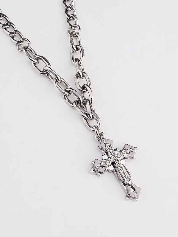 Stylish Crucifix Pendant with Chain Necklace coofandy 