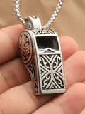 Vintage Whistles Pendant with Chain Necklace coofandy 