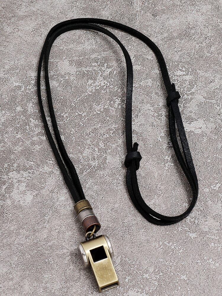 Vintage Whistle Pendant Necklace Necklace coofandystore 