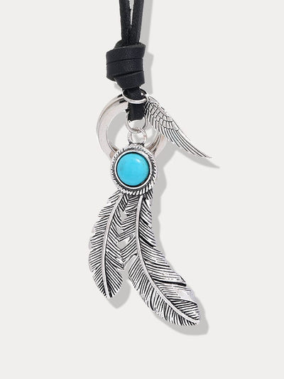 Retro Feather Pendant Necklace Necklace coofandystore Feather 