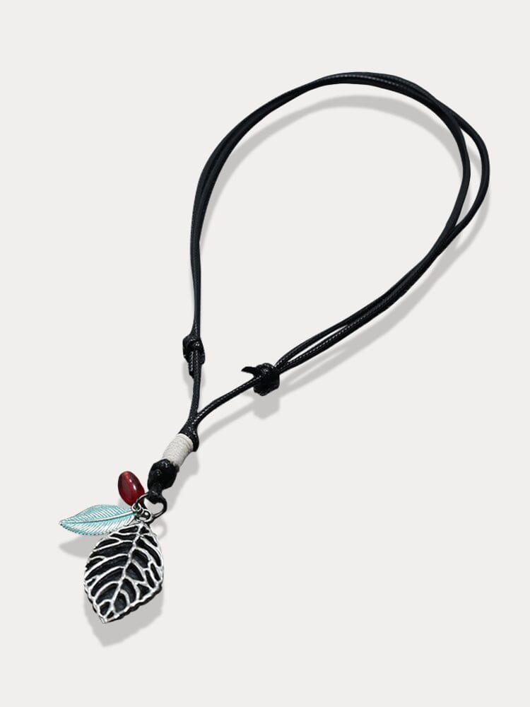 Retro Leaf Pendant Necklace Necklace coofandystore 